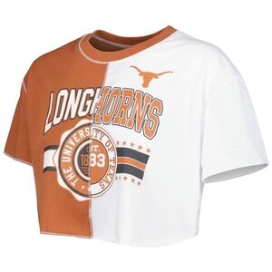 Longhorns Women's Two-Tone Crop Top
